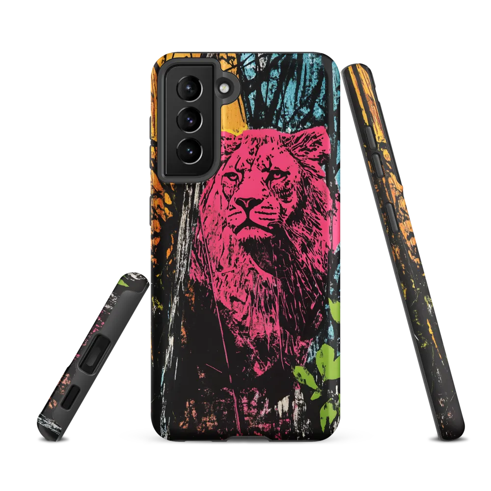 Fierce Vibrance: The Pink Lion