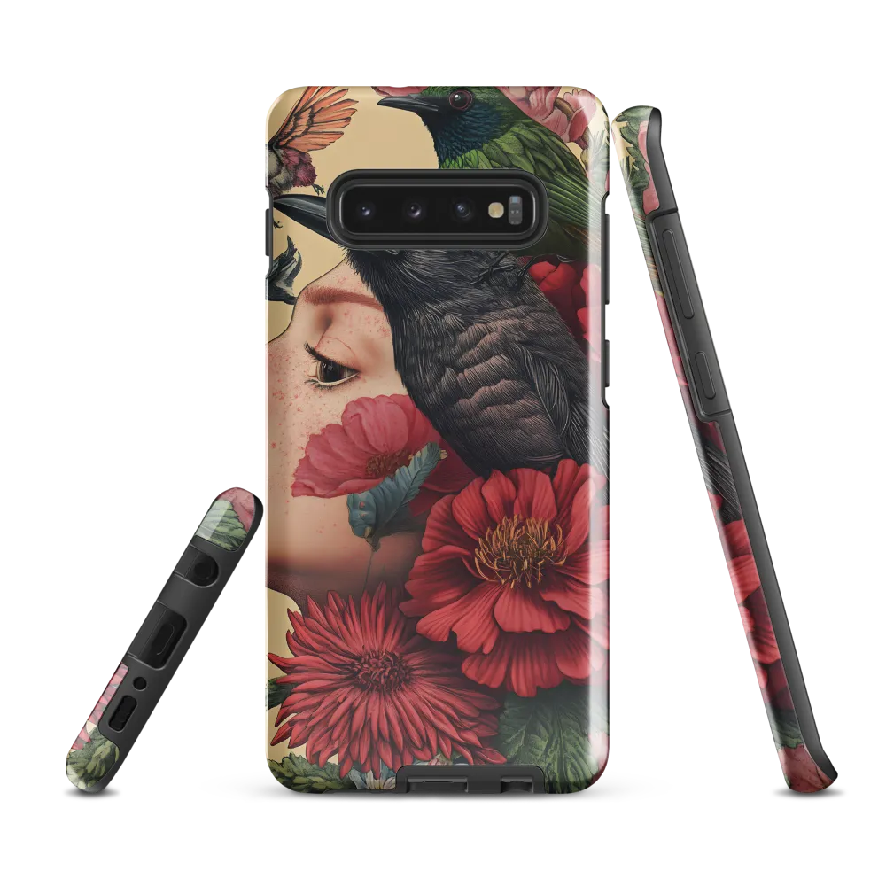 Harmony in Nature: The Floral Muse | Phone Case |  S10 Plus | Tough Case | Glossy