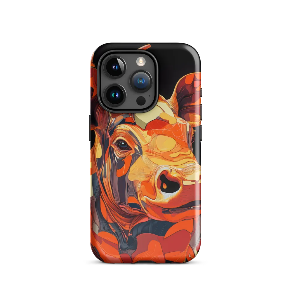 Modern Serenade: The Vibrant Cow
