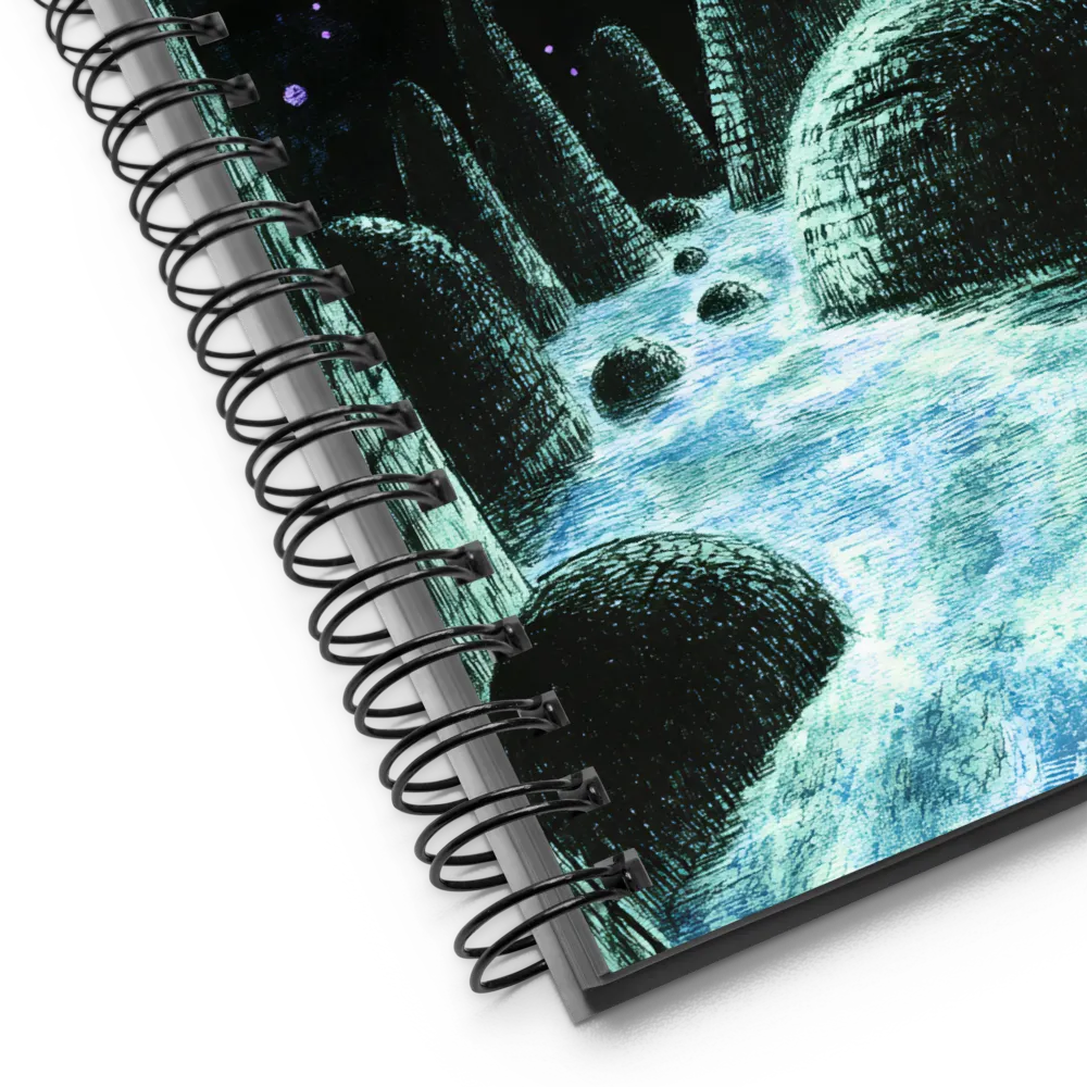 Mysterious Cosmic Landscape | Spiral Notebook