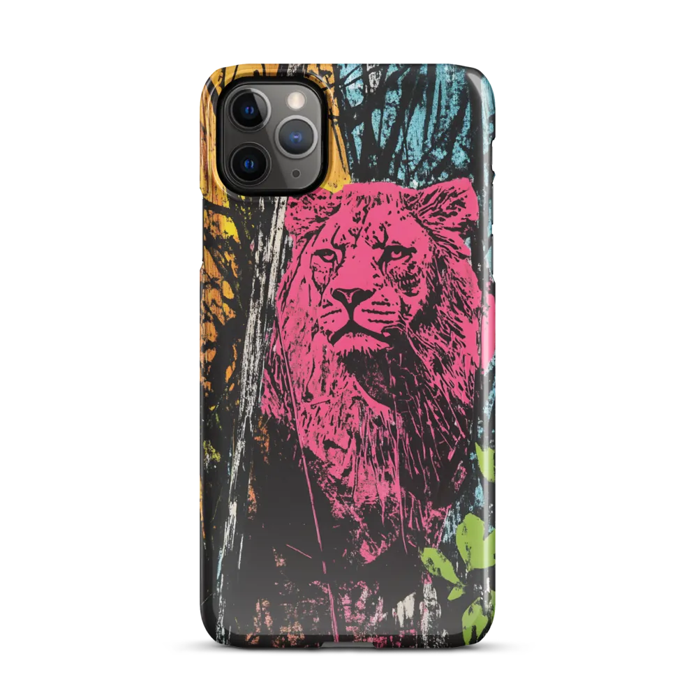 Fierce Vibrance: The Pink Lion | Phone Case |  11 Pro Max | Snap Case | Glossy