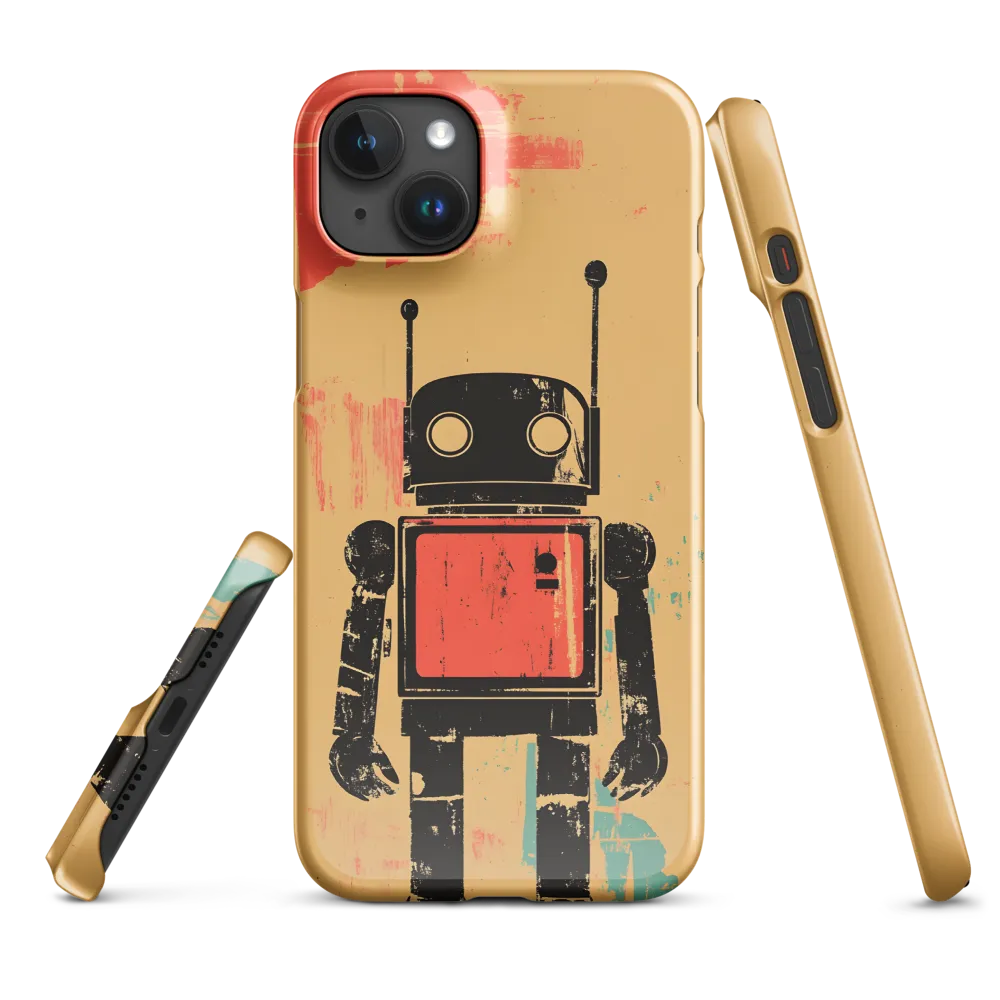 The Retro Robot | Phone Case |  15 Plus | Snap Case | Glossy