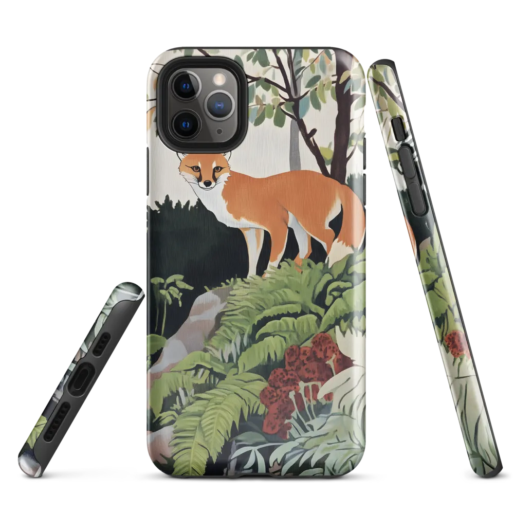 Whispers of the Forest: An Illustrated Fox | Phone Case |  11 Pro Max | Tough Case | Glossy