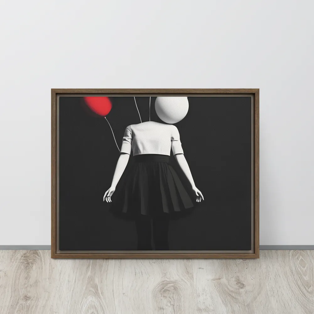 Suspended in Mystery | Canvas with Brown Frame | 16″×20″