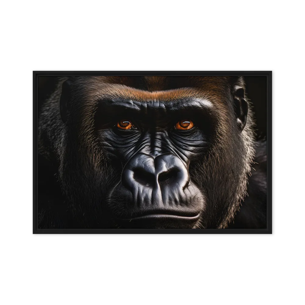 Majestic Gaze | Canvas with Black Frame | 20″×30″