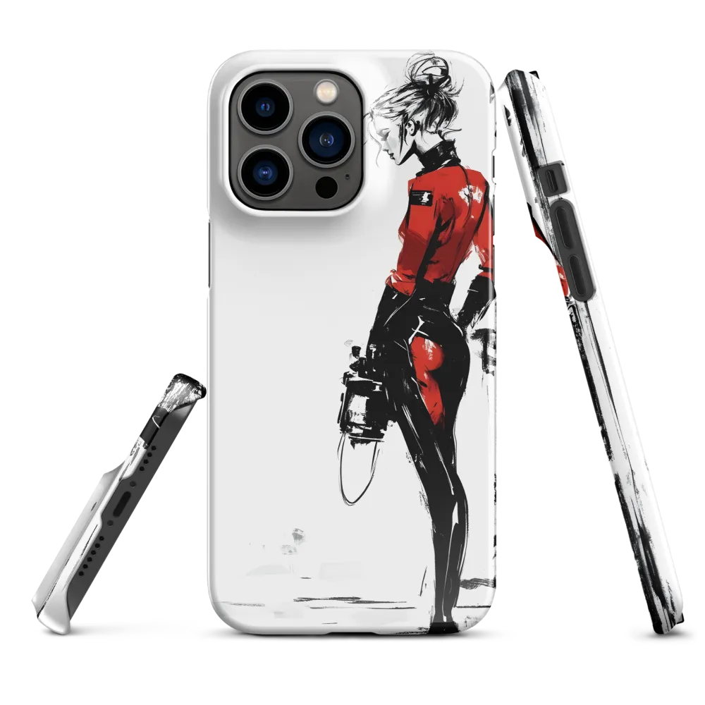 The Edgy Elegance | Phone Case |  14 Pro Max | Snap Case | Glossy
