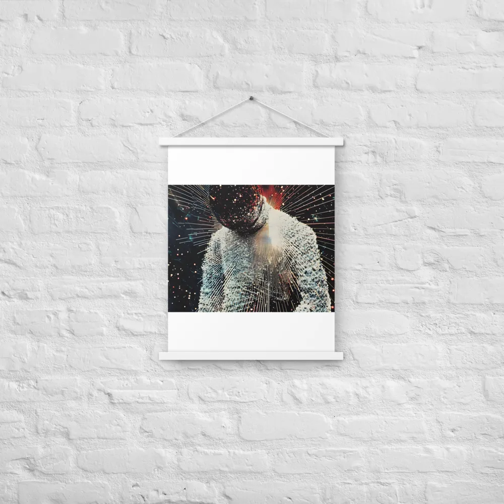 Ethereal Astronaut: A Journey Through the Cosmos | Poster With White Wood Hanger | 18″×24″