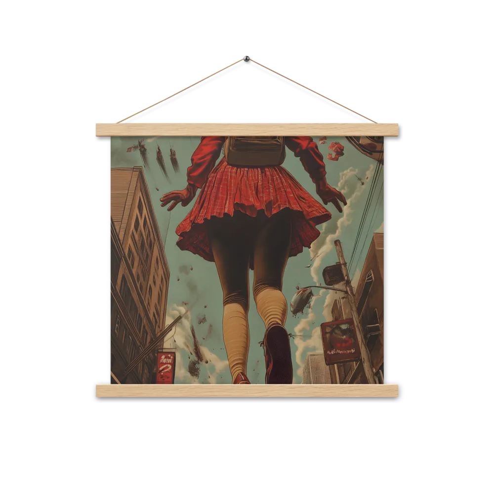Flight of the Urban Dreamer | Poster With Oak Wood Hanger | 18″×18″