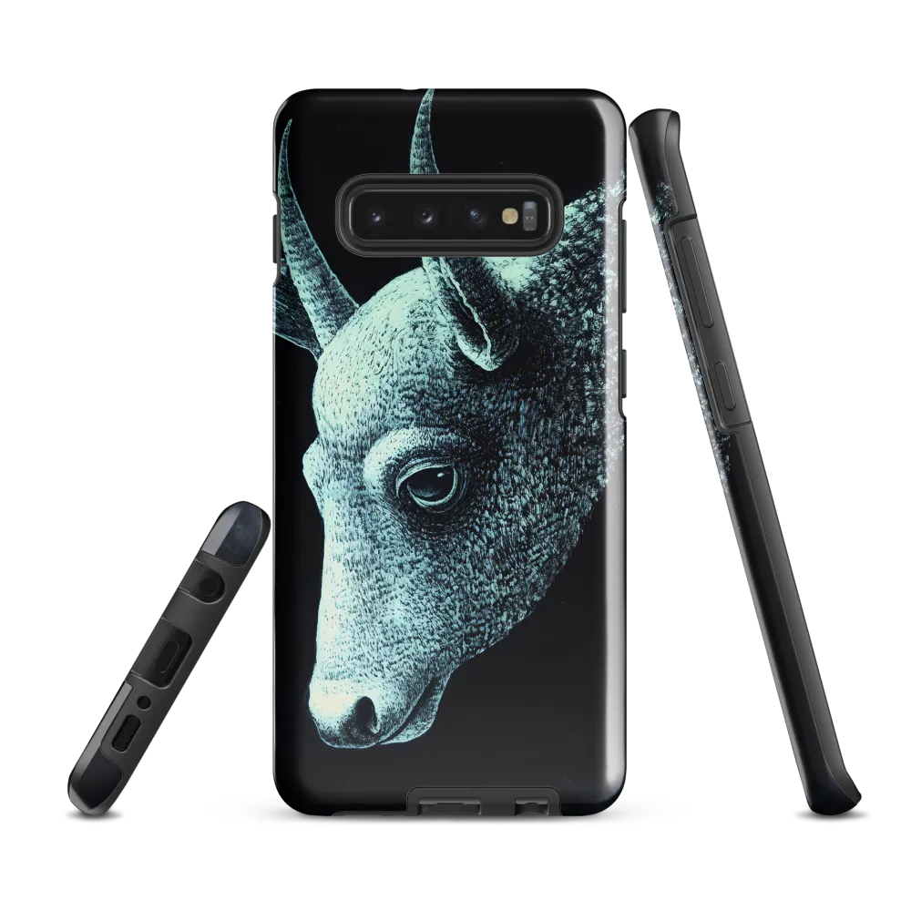 Ethereal Bull's Head | Phone Case |  S10 Plus | Tough Case | Glossy