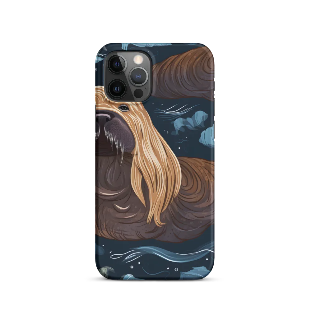 Whimsical Walruses in Deep Blue