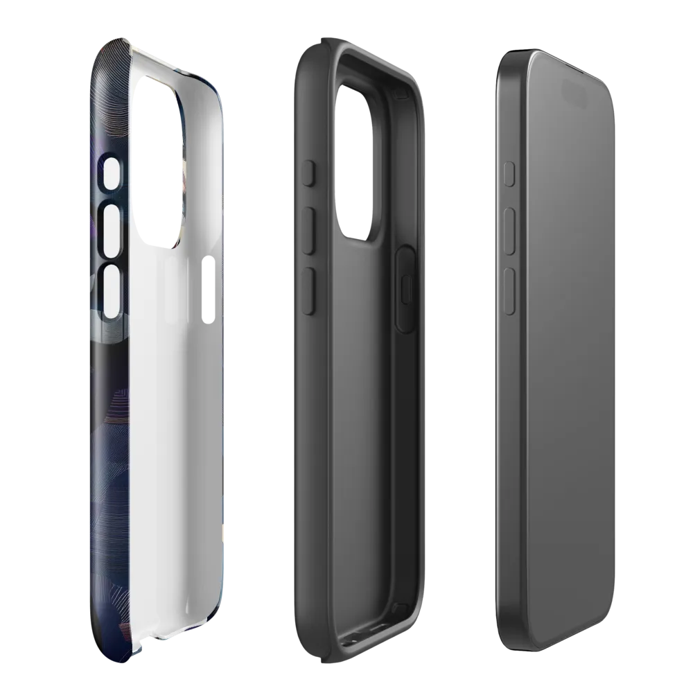 Fragmented Mystery: A Modern Portrait | Phone Case |  15 Pro | Tough Case | Glossy