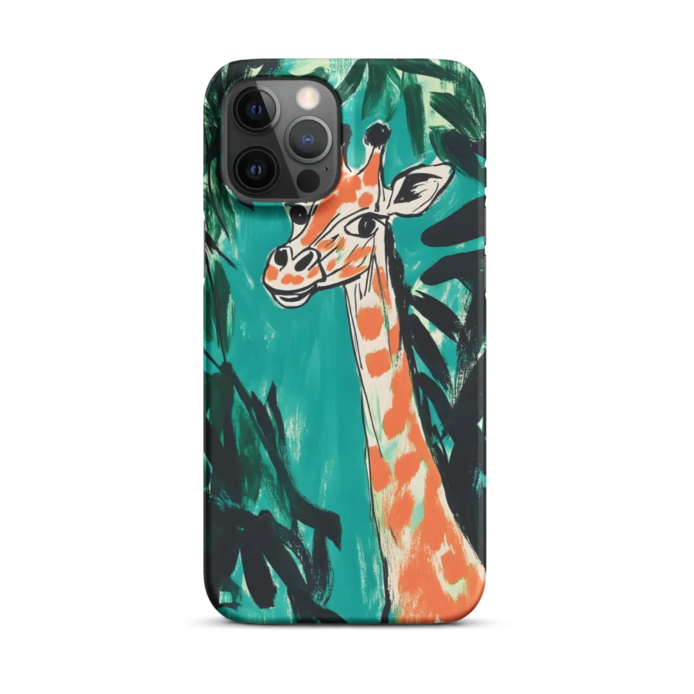 Curious Giraffe in Lush Greenery | Phone Case |  12 Pro Max | Snap Case | Matte
