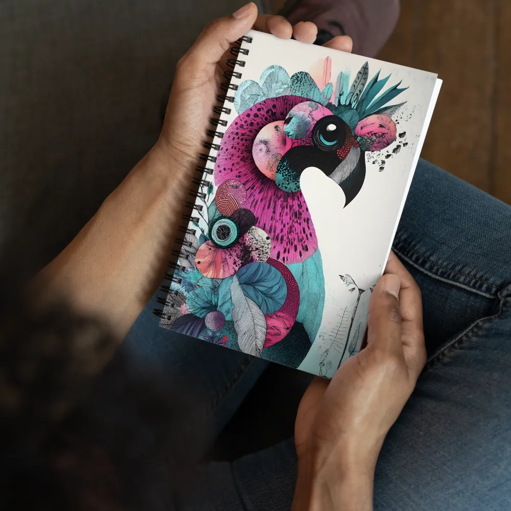 Vibrant Flamingo | Spiral Notebook