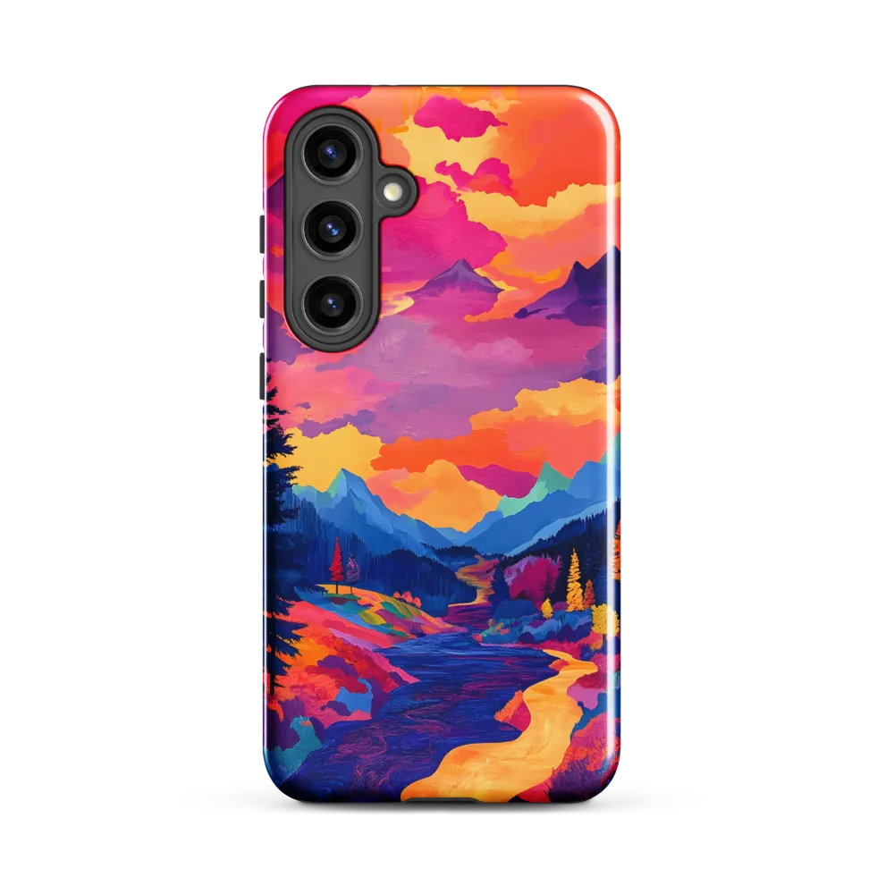 Radiant Serenity: A Surreal Landscape | Phone Case |  S24 Plus | Tough Case | Glossy