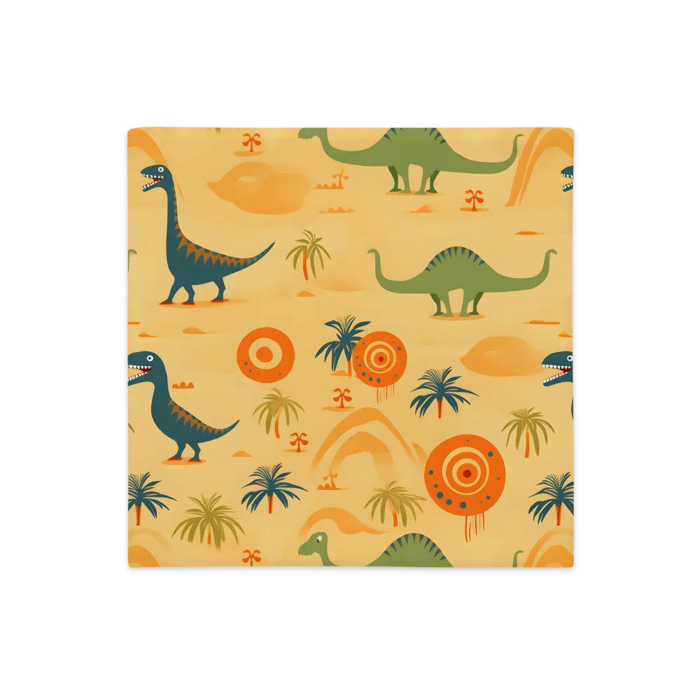 Prehistoric Playtime | Pillow Case | 18″×18″