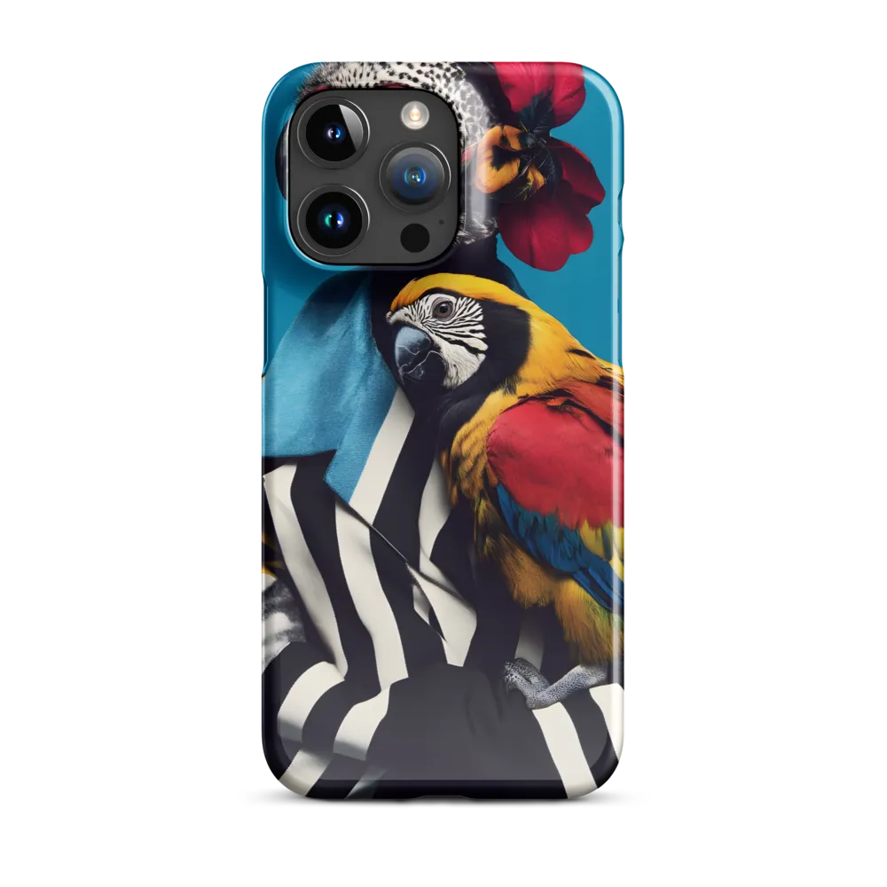Vibrant Fusion of Flora and Fauna | Phone Case |  15 Pro Max | Snap Case | Glossy
