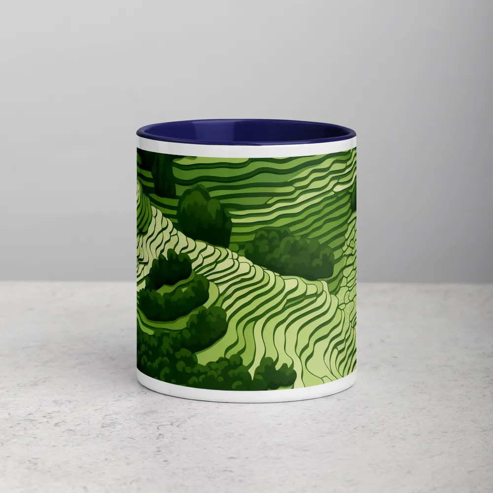 Waves of Green: An Abstract Landscape