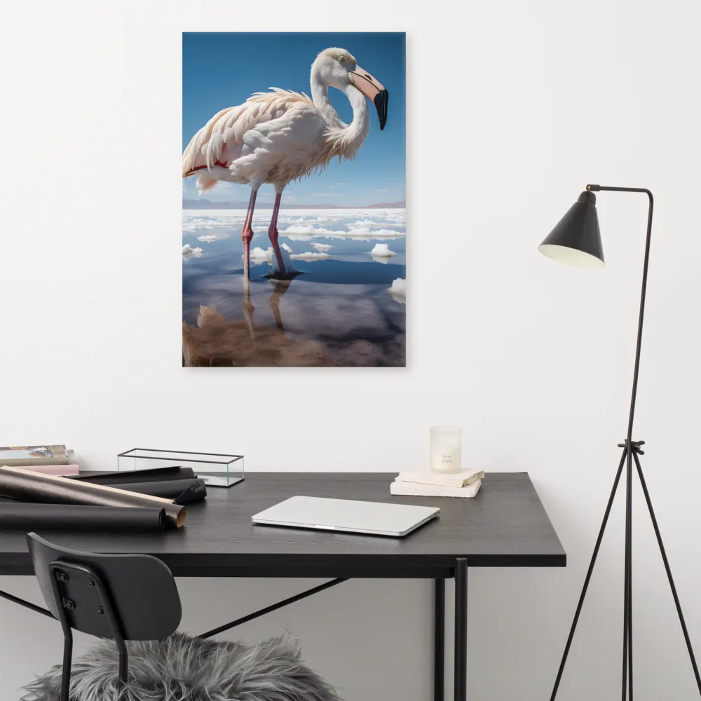 Graceful Solitude of a Flamingo