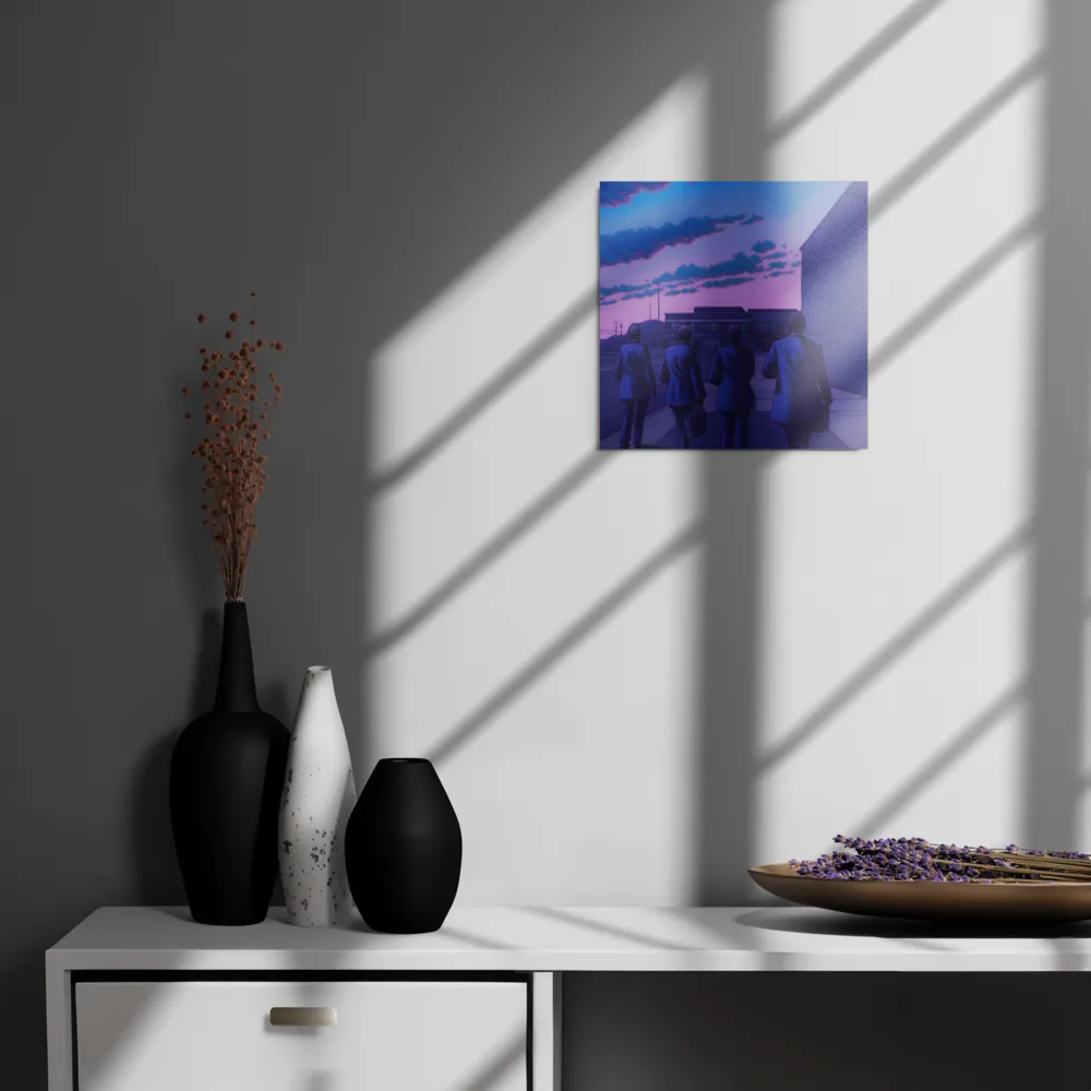 The Twilight Stroll | Metal Print | 12″×12″