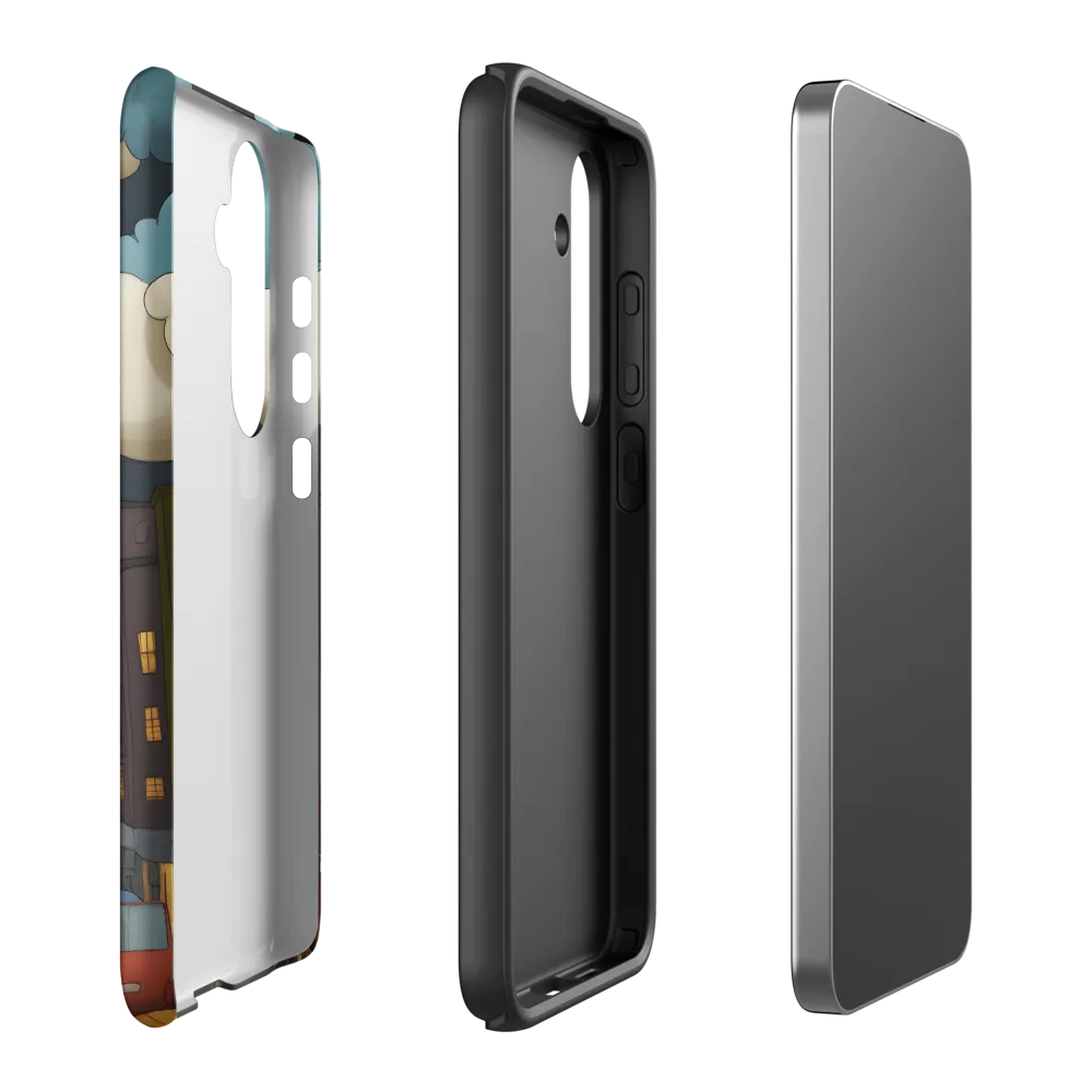 Urban Symphony: A City Awakens at Dusk | Phone Case |  S24 Plus | Tough Case | Matte
