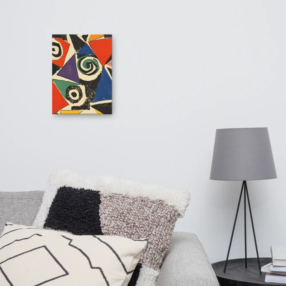 Dynamic Geometric Abstraction | Canvas | 12″×16″