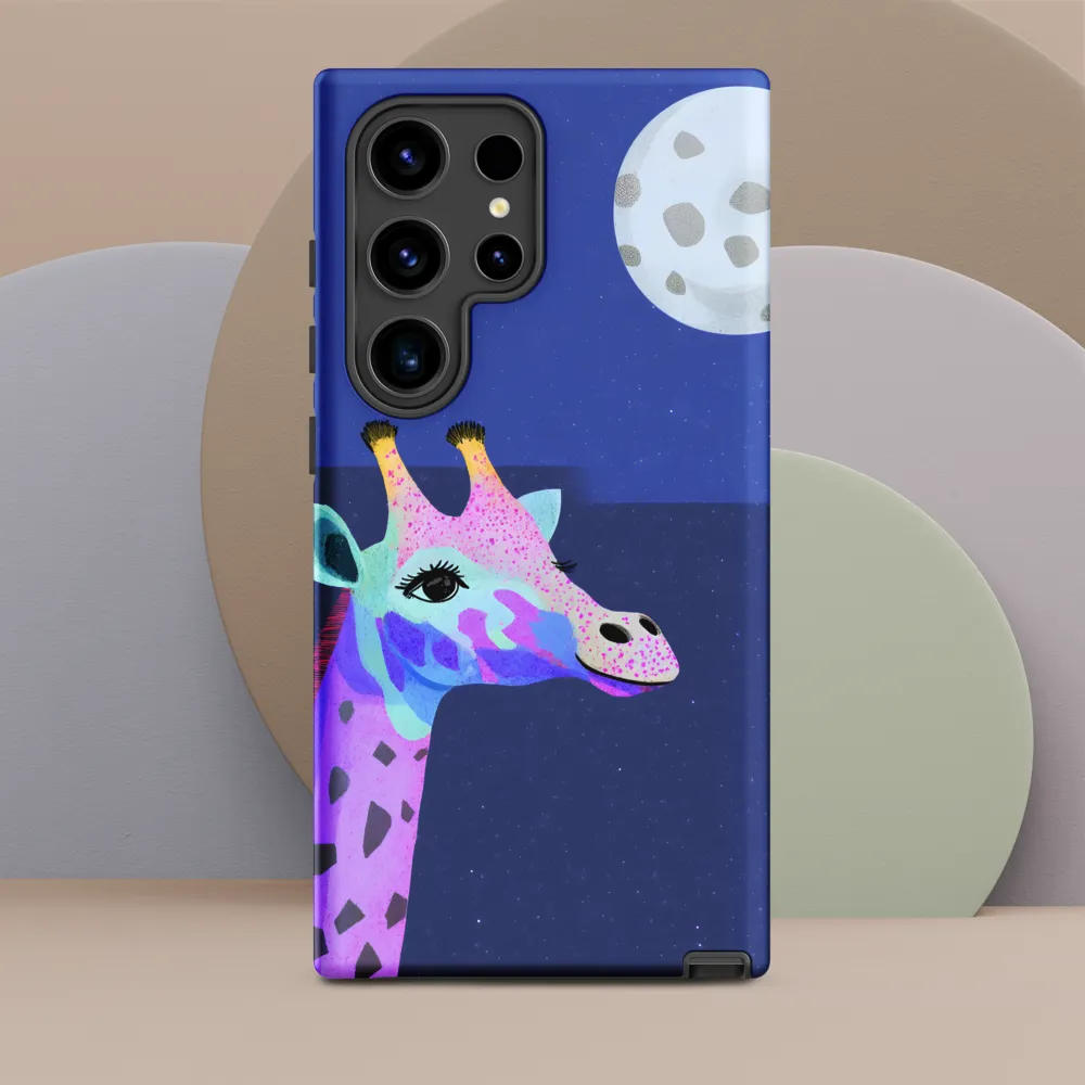 Whimsical Giraffe Under the Stars