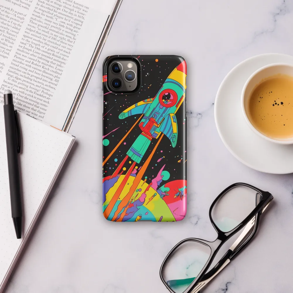 Cosmic Voyage: The Neon Lift-Off | Phone Case |  11 Pro Max | Snap Case | Glossy