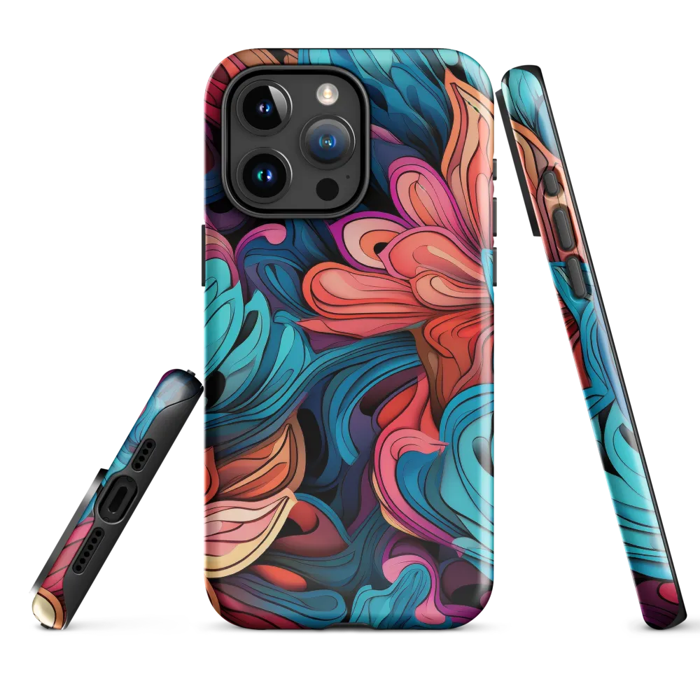 Floral Symphony | Phone Case |  15 Pro Max | Tough Case | Glossy