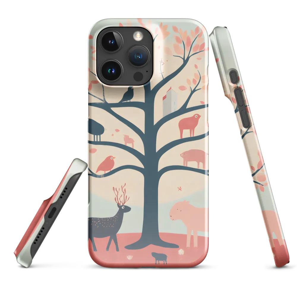 Whimsical Tree with Playful Creatures