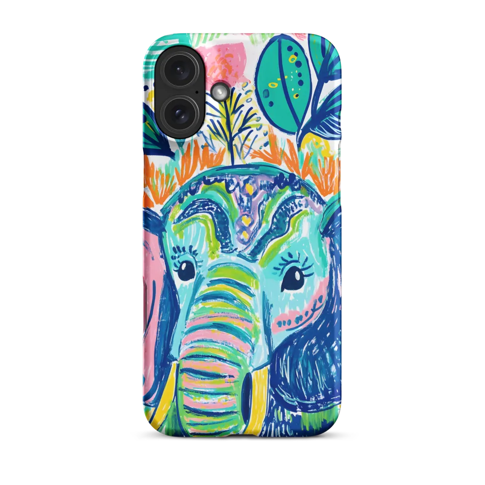 Striped Trunk — Elephant Portrait