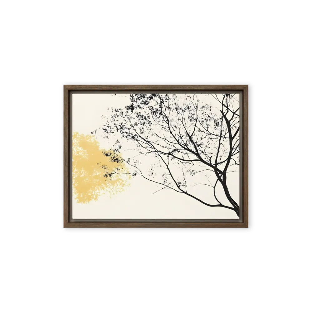 Whispers of Solitude | Canvas with Brown Frame | 12″×16″