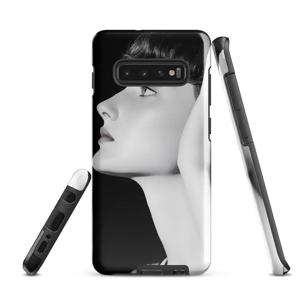 Contemplation in Monochrome | Phone Case |  S10 Plus | Tough Case | Glossy