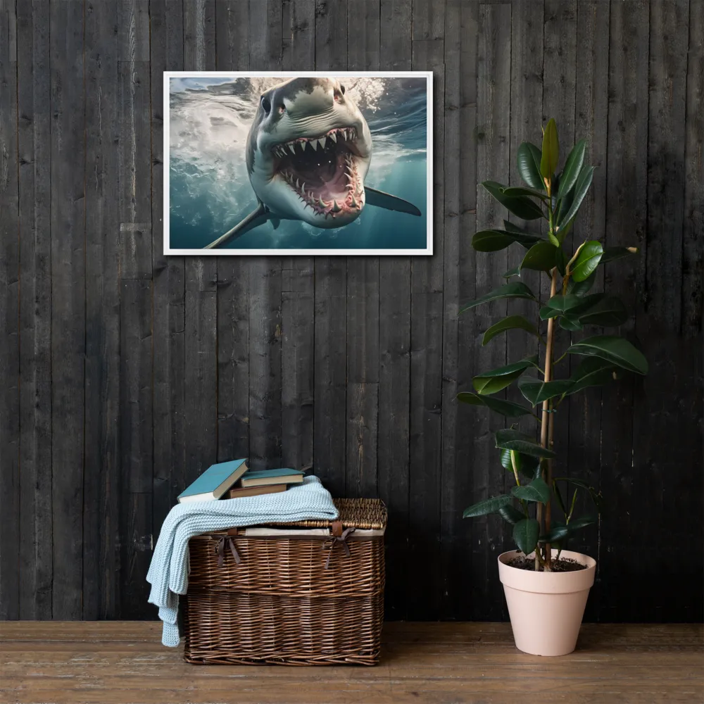 Fierce Majesty of the Ocean | Canvas with White Frame | 20″×30″
