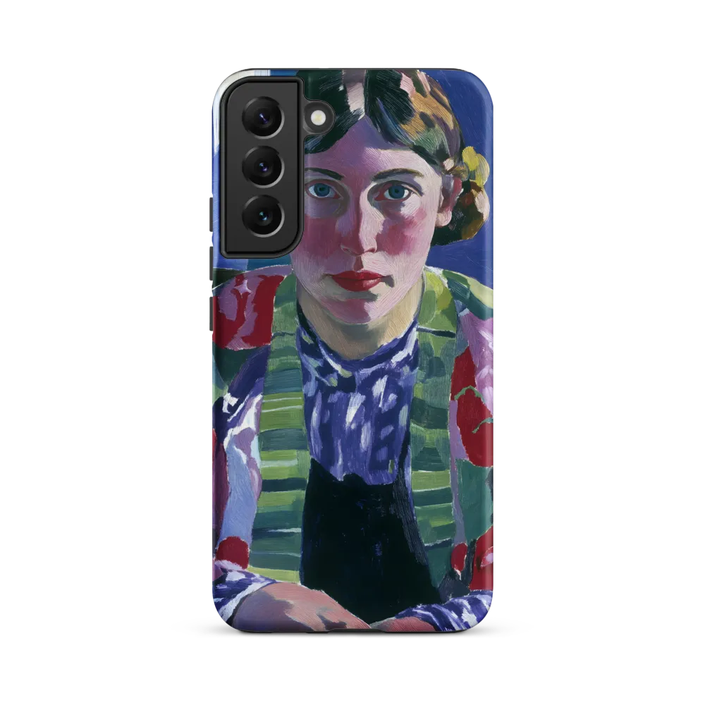 Vibrant Gaze: A Modernist Portrait