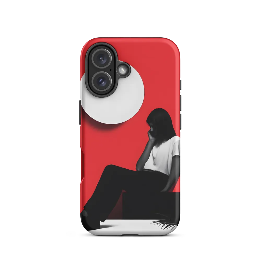 Contemplation in Red | Phone Case