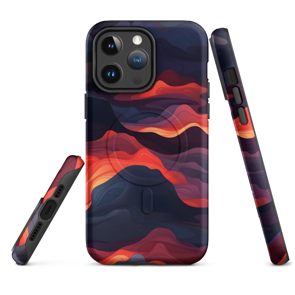 Ethereal Waves of Color | Phone Case |  14 Pro Max | MagSafe® Tough Case | Matte