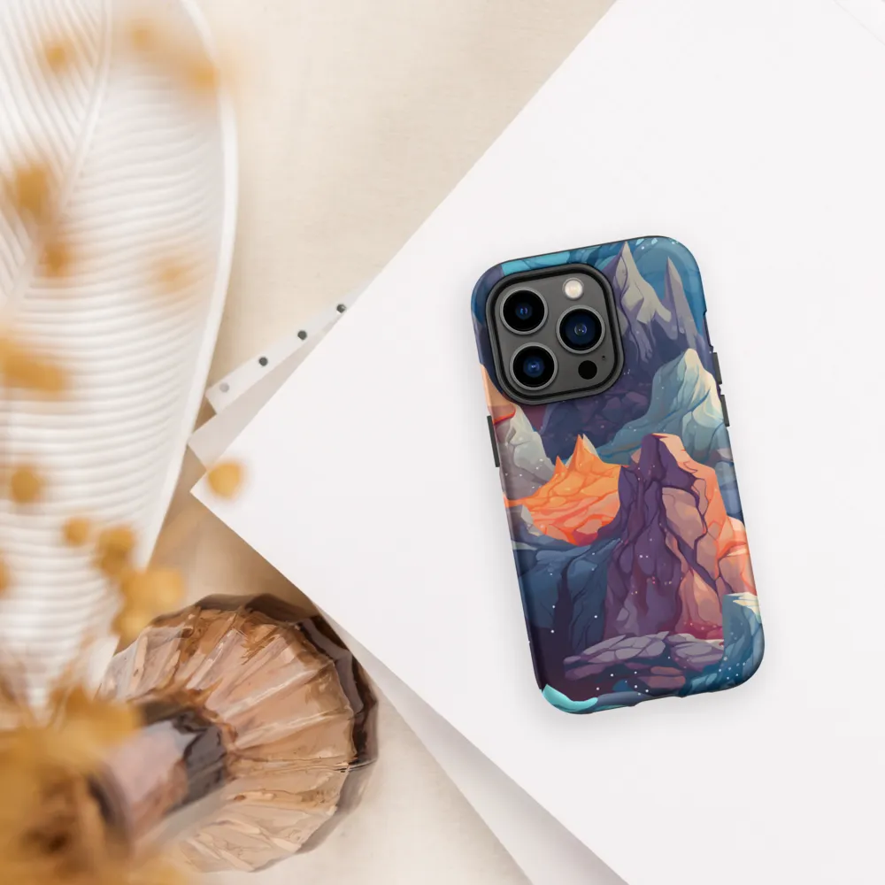 Mystical Peaks of Imagination | Phone Case |  14 Pro | Tough Case | Matte