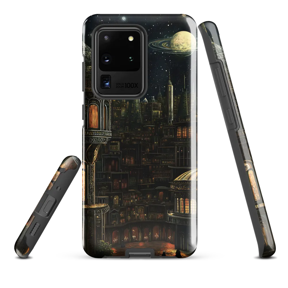 Celestial Enigma: A Surreal Cityscape