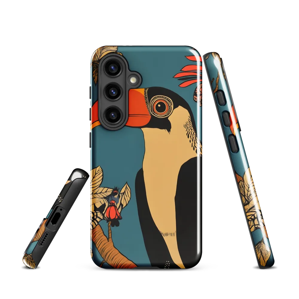 Tropical Majesty: The Toucan at Rest | Phone Case |  S24 | Tough Case | Glossy
