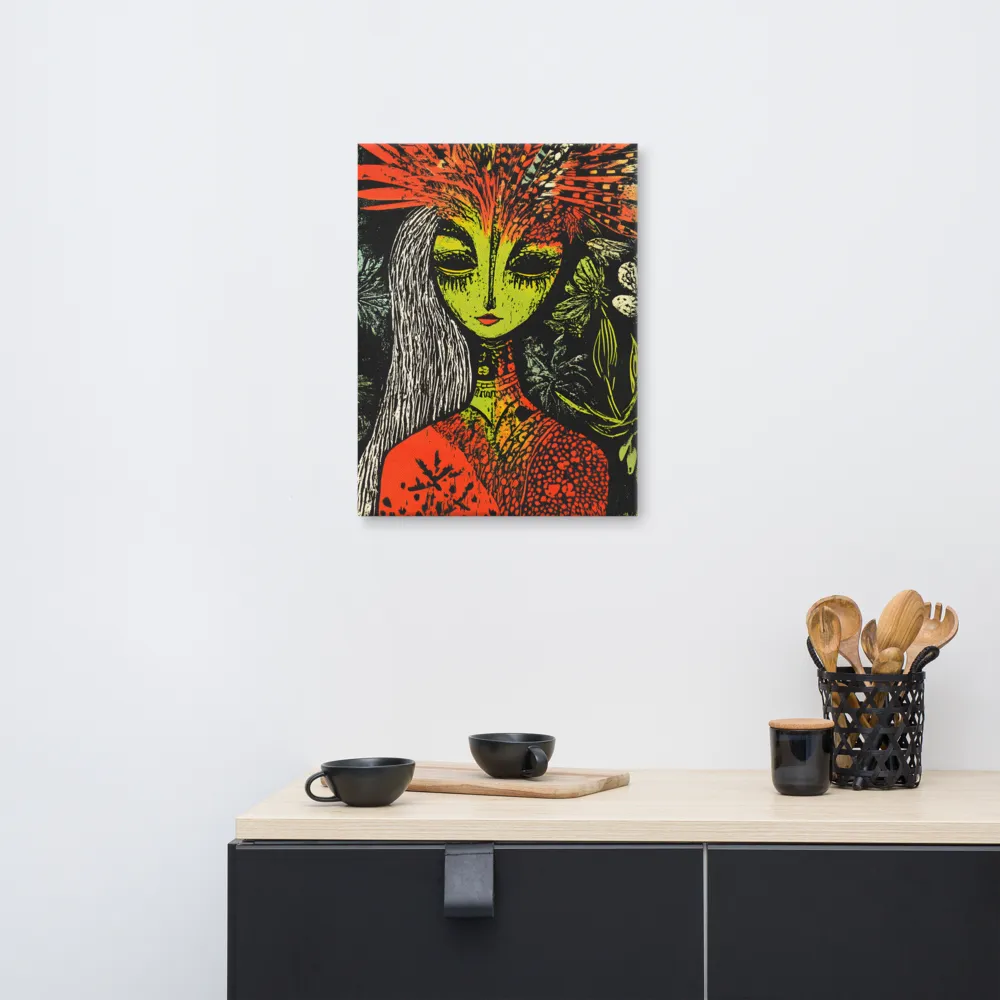 Mystical Flora: A Surreal Portrait