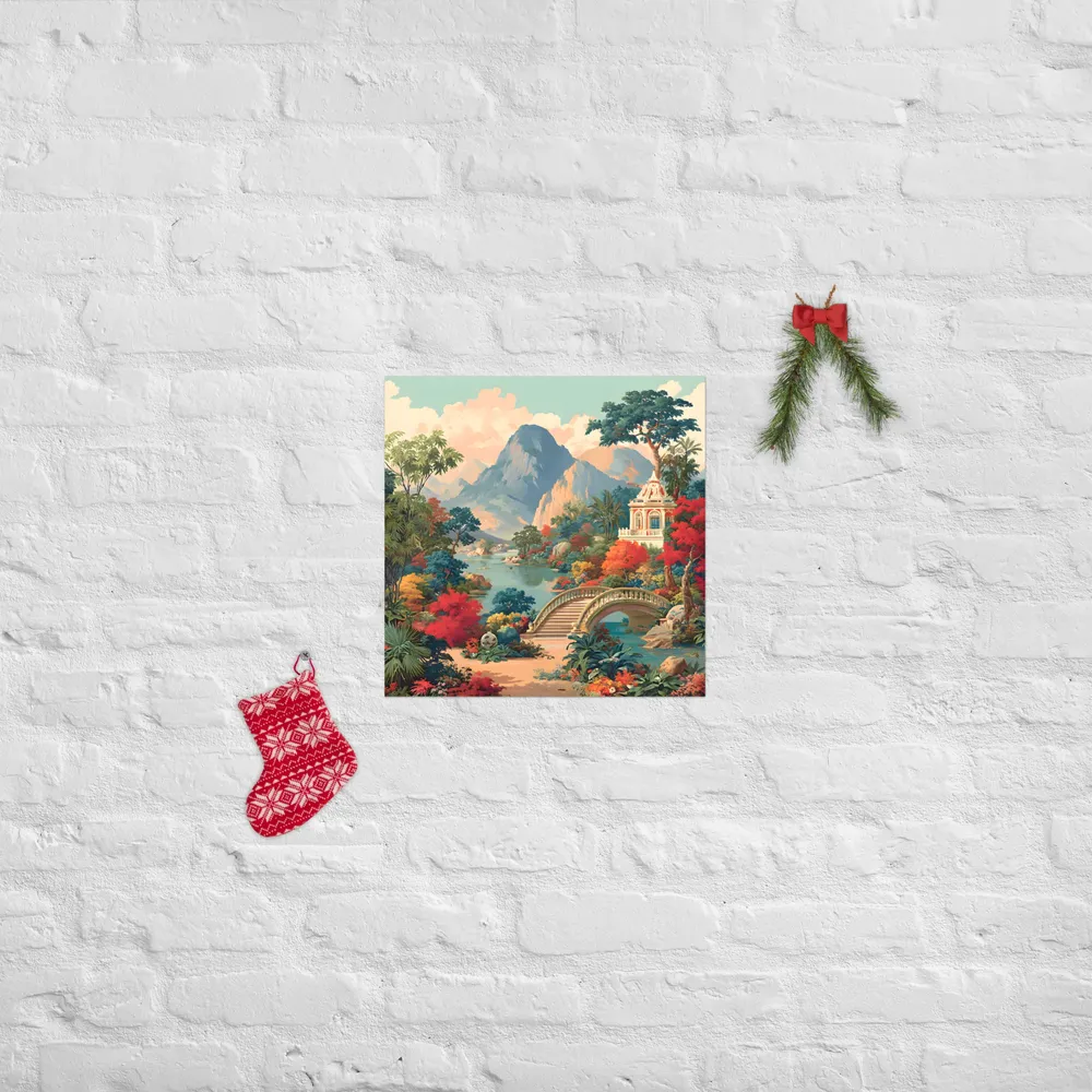 Arcadian Bridge 
 Poster | 16″x 16″