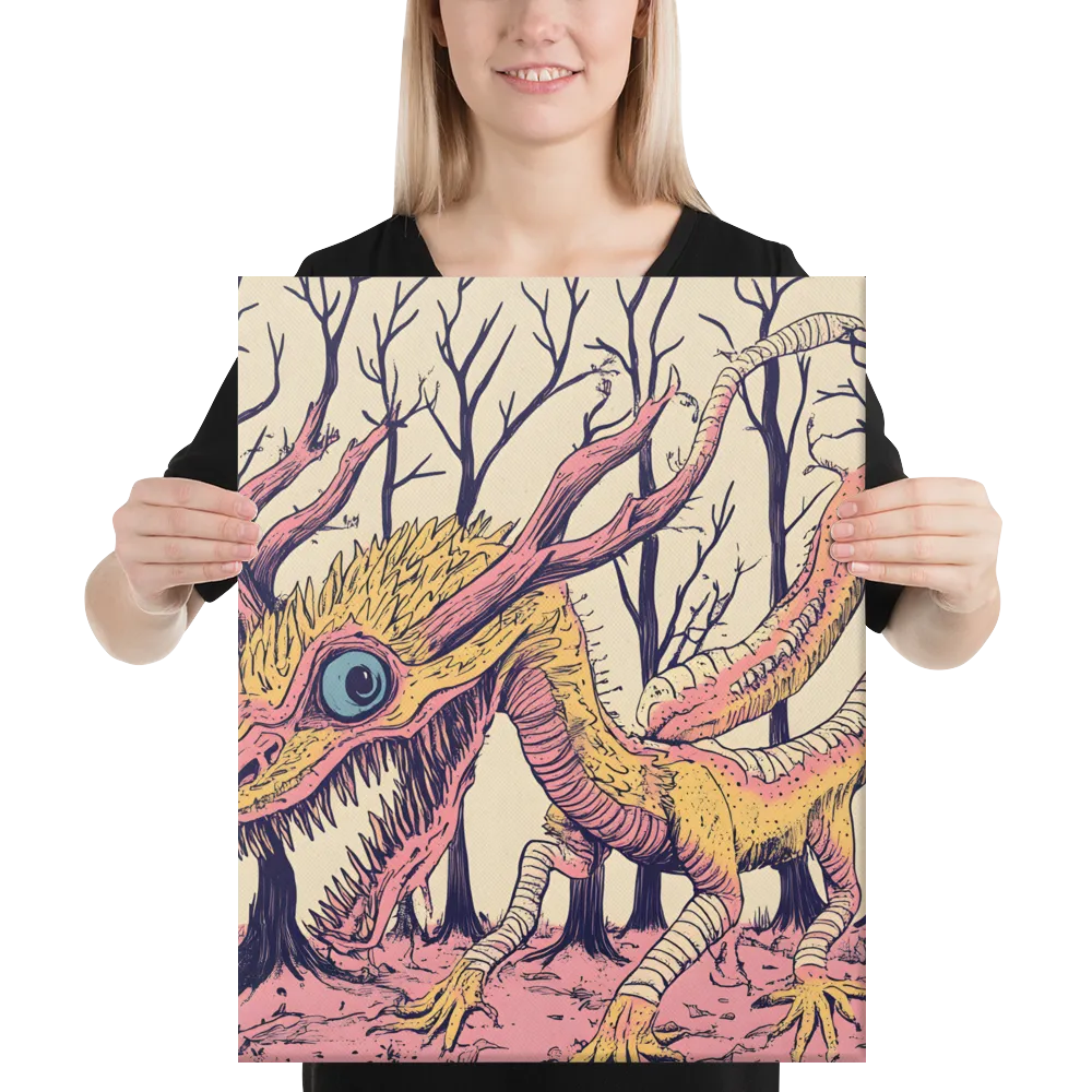 The Enigmatic Dragon of the Desolate Forest | Canvas | 16″×20″