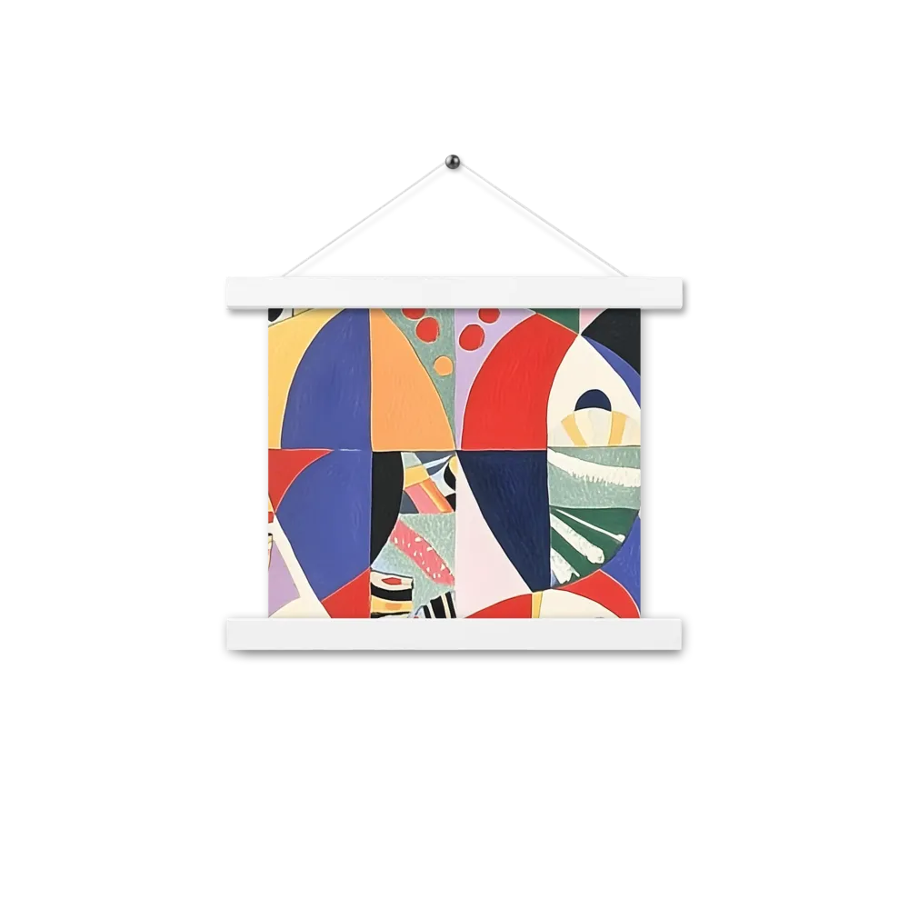 Dynamic Mosaic Symmetry | Poster With White Wood Hanger | 10″×10″