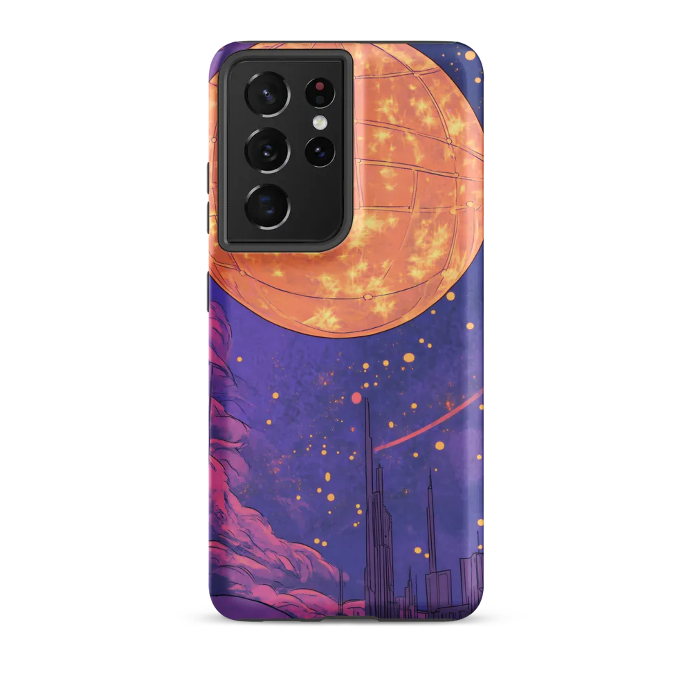 Celestial Cityscape: A Dance of Colors