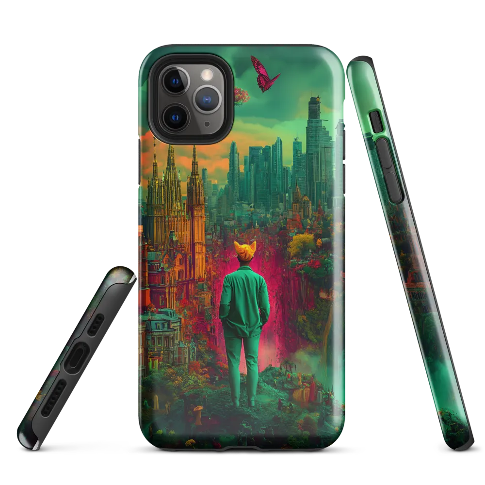 Journey Through a Surreal Cityscape | Phone Case |  11 Pro Max | Tough Case | Glossy