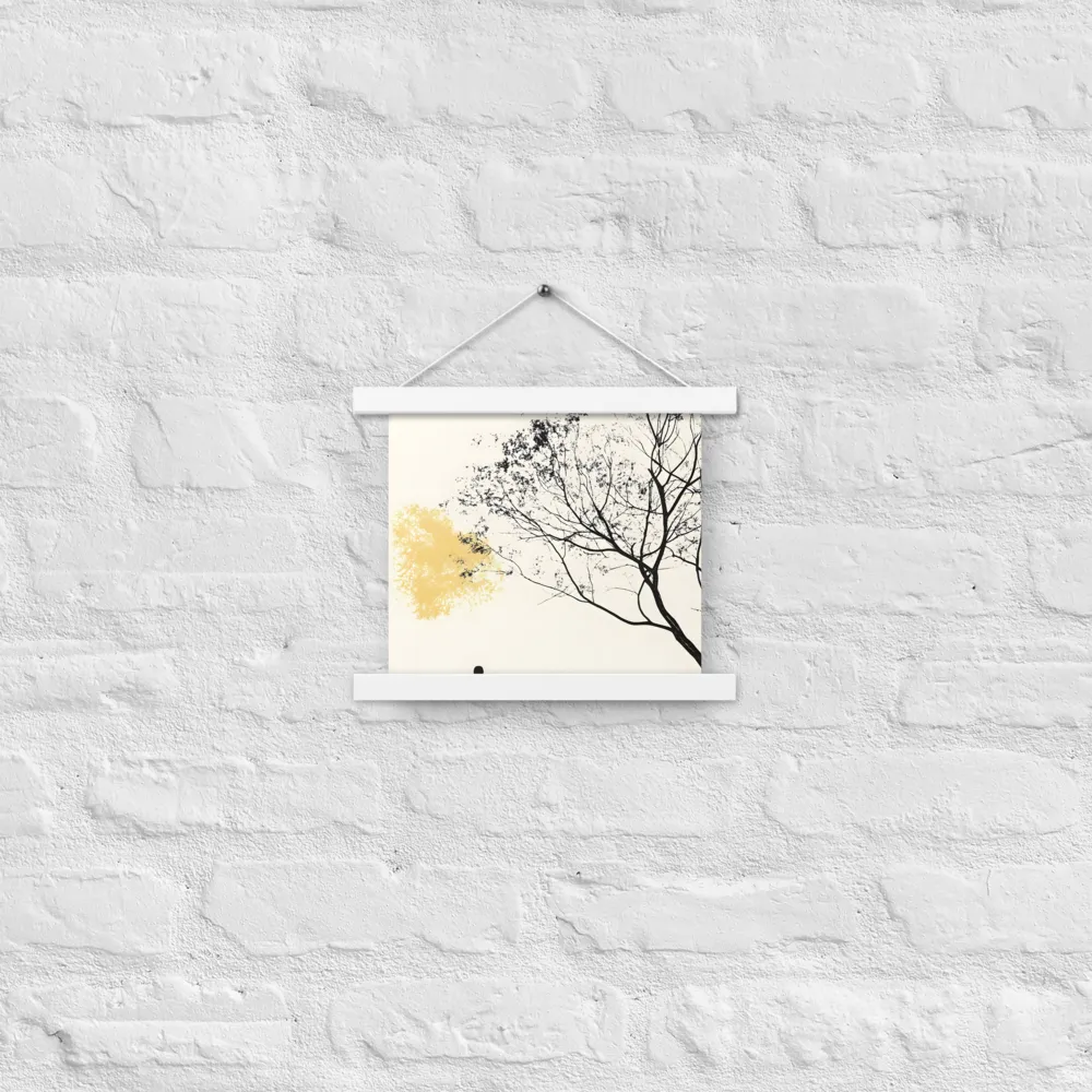Whispers of Solitude | Poster With White Wood Hanger | 10″×10″