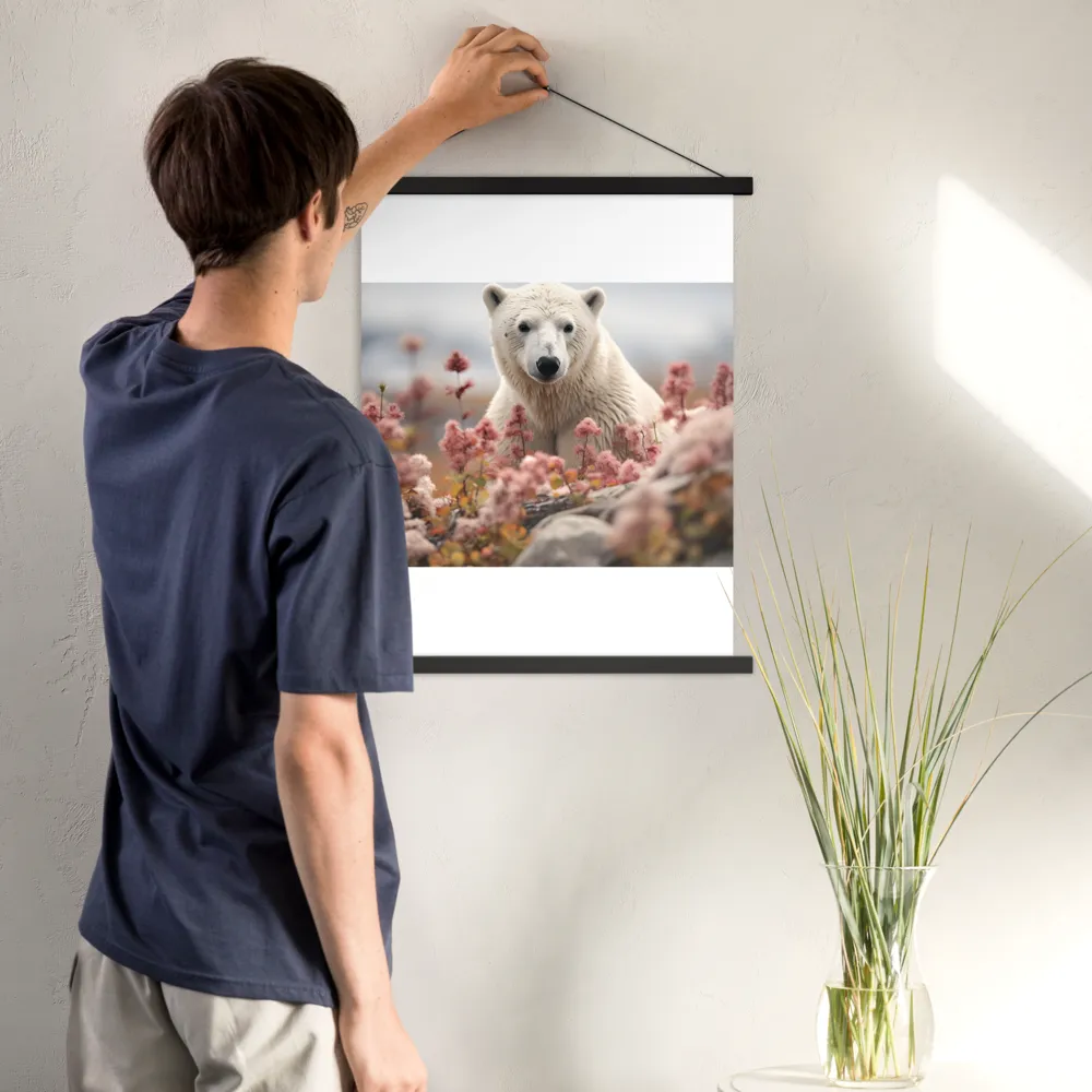 Curiosity Among Blooms: The Polar Bear