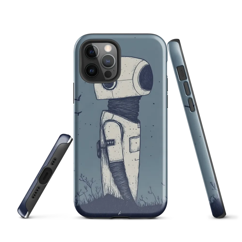 Contemplative Robot in a Barren Landscape