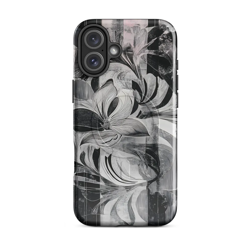 Floral Fusion in Monochrome