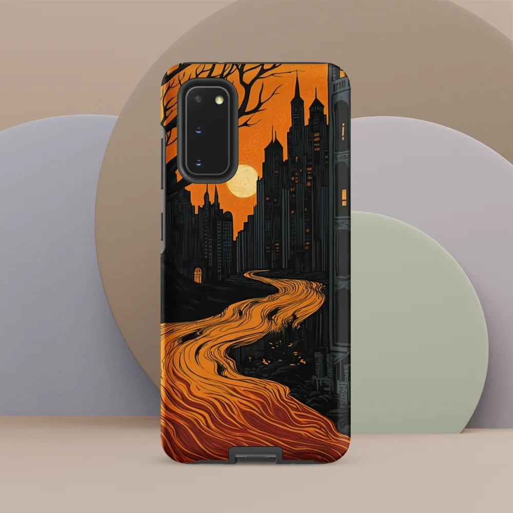 Eerie Cityscape: A Haunting Reflection